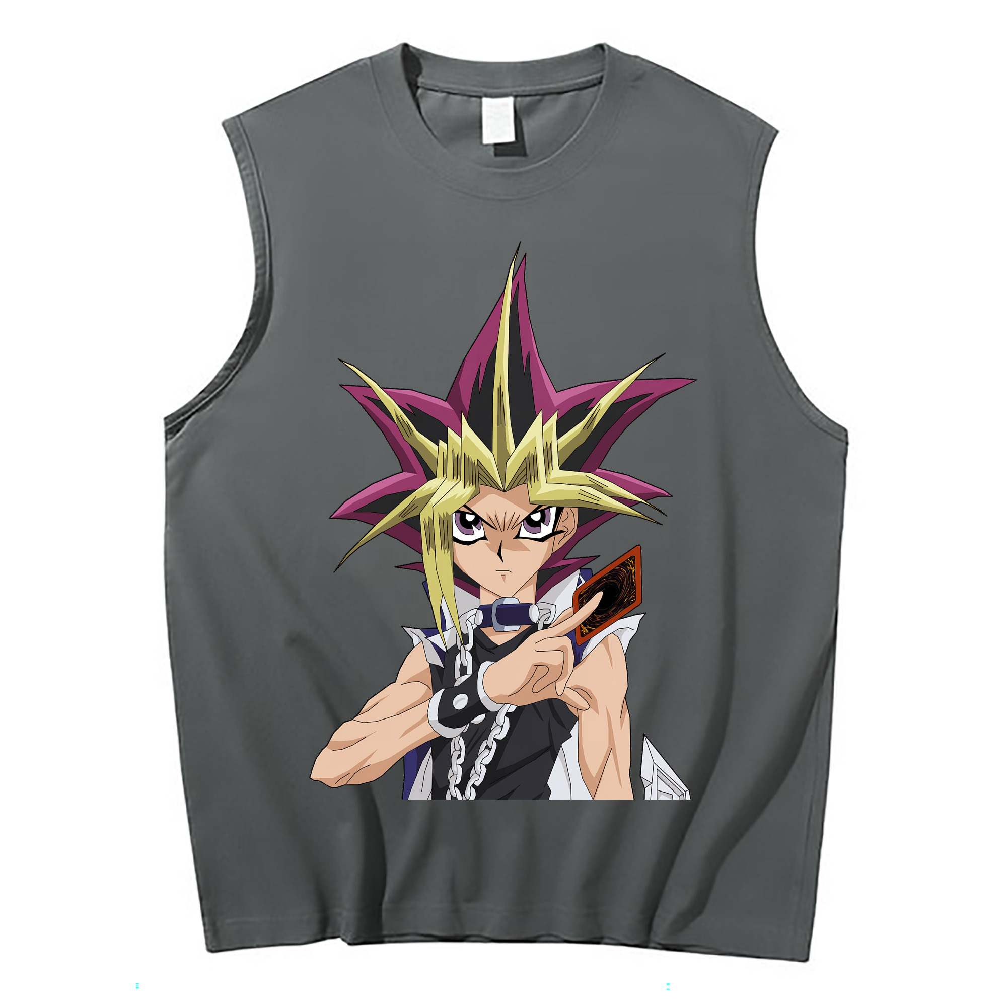 （画像用） 遊☆戯☆王 Yu-Gi-Oh! コットン100％タンクトップ（フロントプリント）